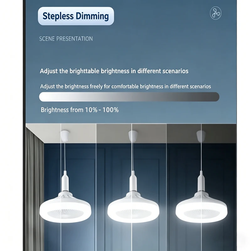 2in1シーリングファンランプ、3段階速度調整可能、E27口 - Decor Lighting Fans のレビューと価格