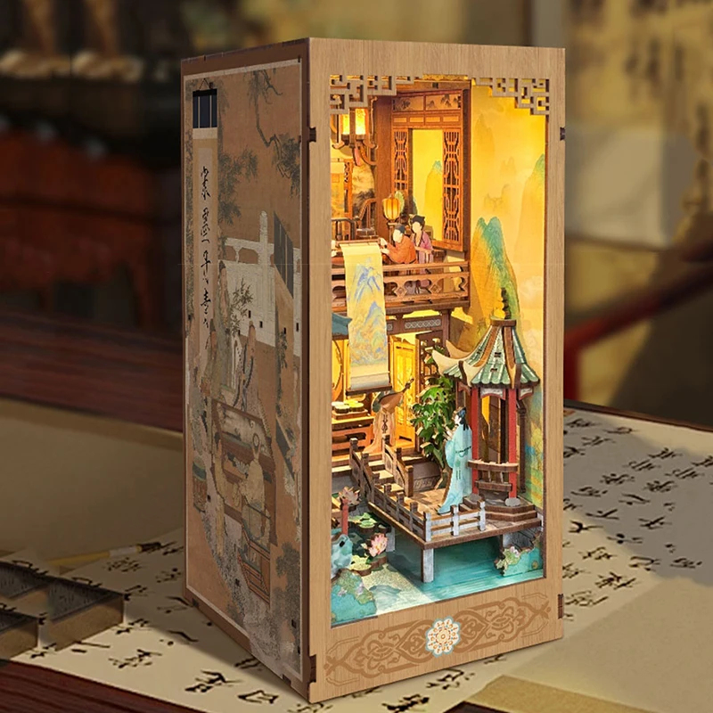 OUZEY 木製ブックヌック棚インサート DIY 宋王朝ブッ - Lighting Decor House のレビューと価格