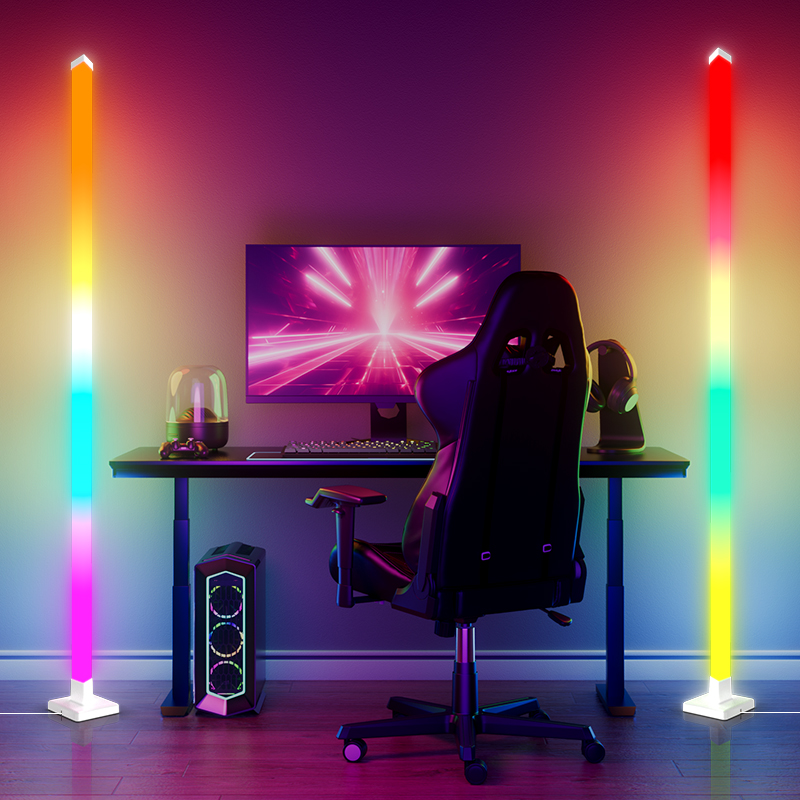 RGB調光スマートスタンディングLEDフロアランプ、モダン装 - Lighting Decoration Stand のレビューと価格