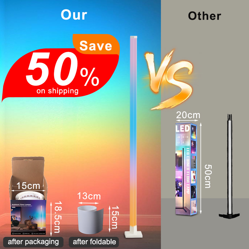 RGB調光スマートスタンディングLEDフロアランプ、モダン装 - Lighting Decoration Stand のレビューと価格
