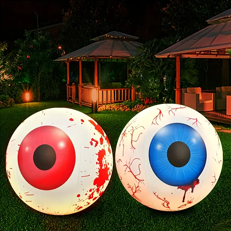 ハロウィンインフレータブル目玉 LED リモコン変色ライトア - Lighting Decor House のレビューと価格
