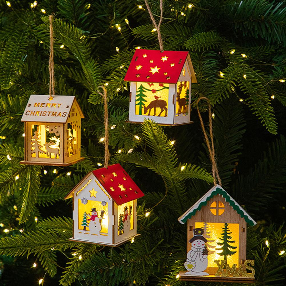 クラシックなクリスマス要素の装飾、3D彫刻の木製クリスマスデ - Elements Lighting Decor のレビューと価格