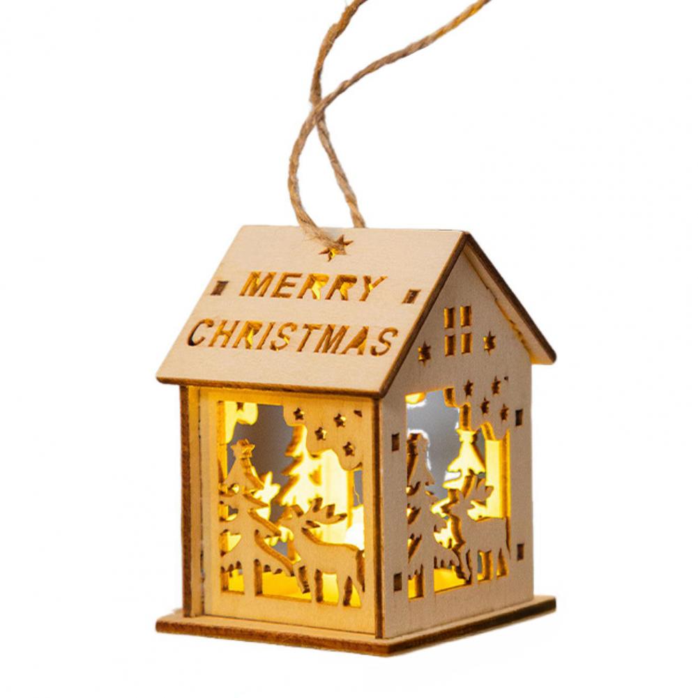 クラシックなクリスマス要素の装飾、3D彫刻の木製クリスマスデ - Elements Lighting Decor のレビューと価格