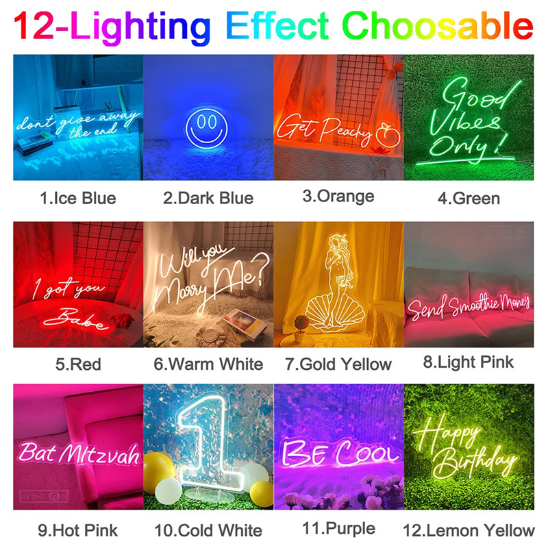 カスタムLEDネオンサイン LEDライト パーソナライズされ - Lighting Decor Ideas のレビューと価格