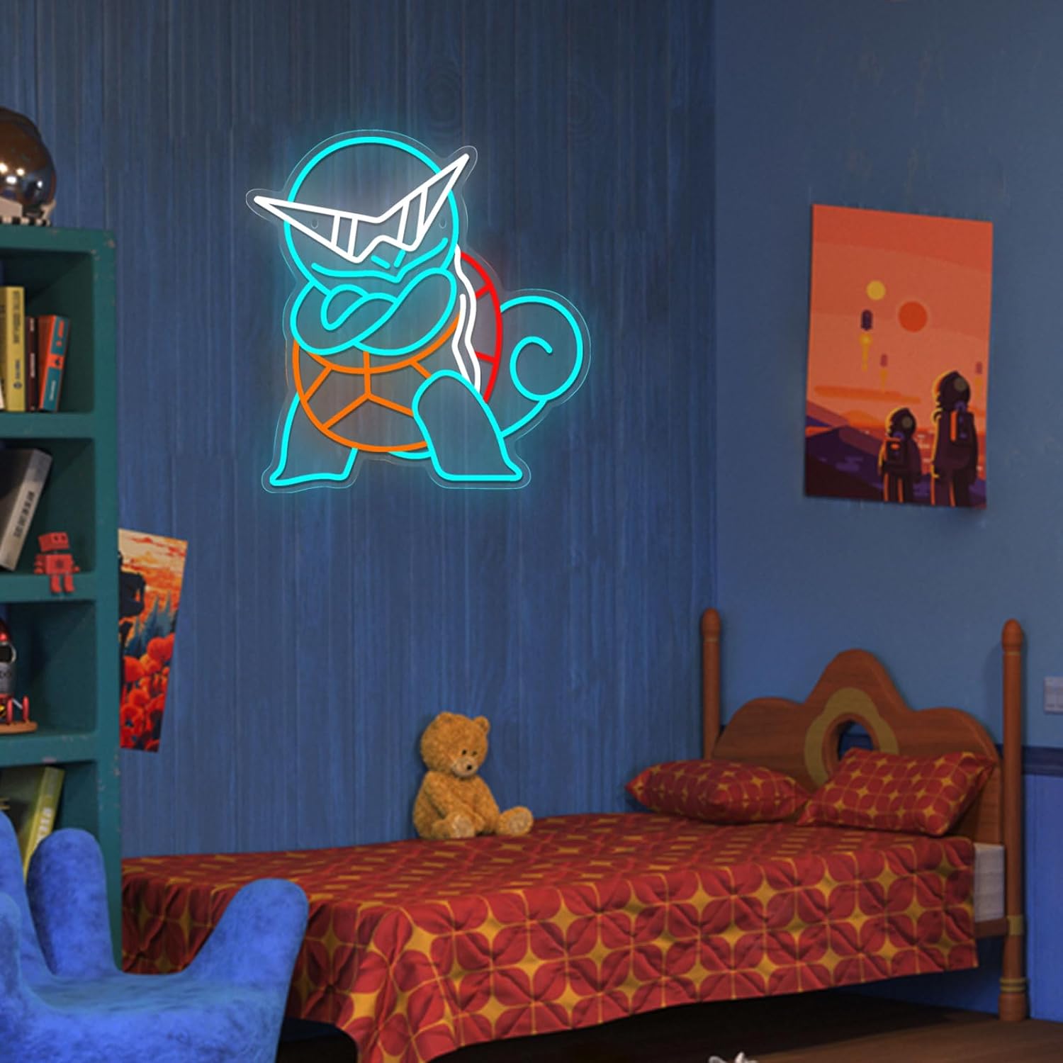 ポケモン ゼニガメ ネオンサイン LEDウォールネオンライト - Decor Lighting Fans のレビューと価格