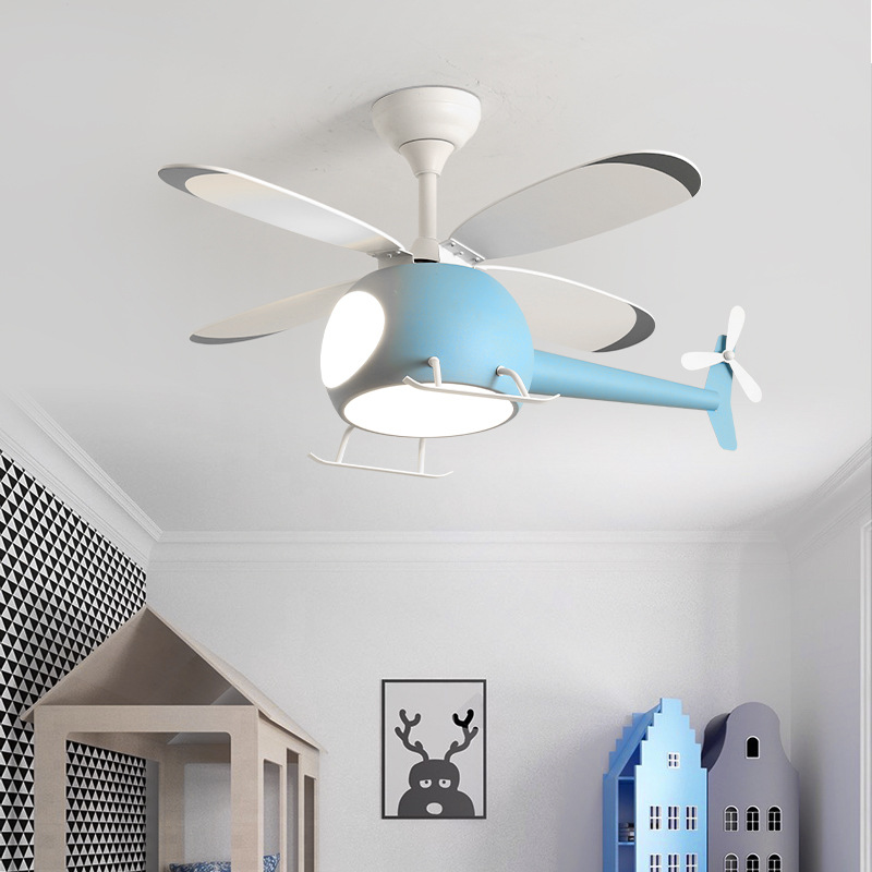 現代のクリエイティブ漫画飛行機ファンライトシンプルな装飾 L - Decor Lighting Fans のレビューと価格