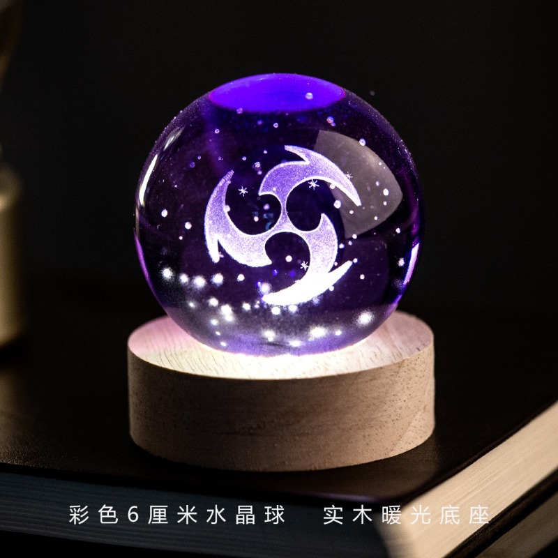 2026年新作原神インパクト6cm 4cmクリスタルボールナ - Elements Lighting Decor のレビューと価格