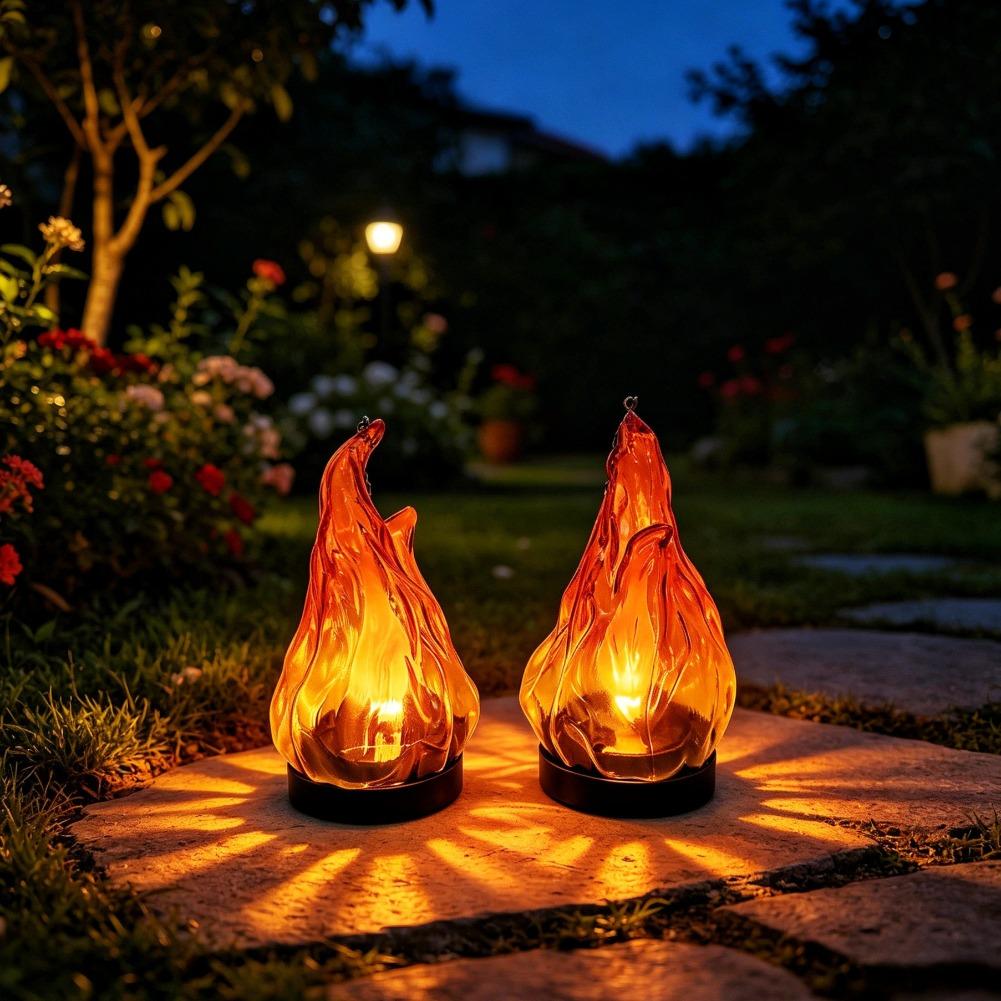 ソーラーフレームハンギングランタンライトIP65防水フリッカ - Lighting Decor Outdoor のレビューと価格