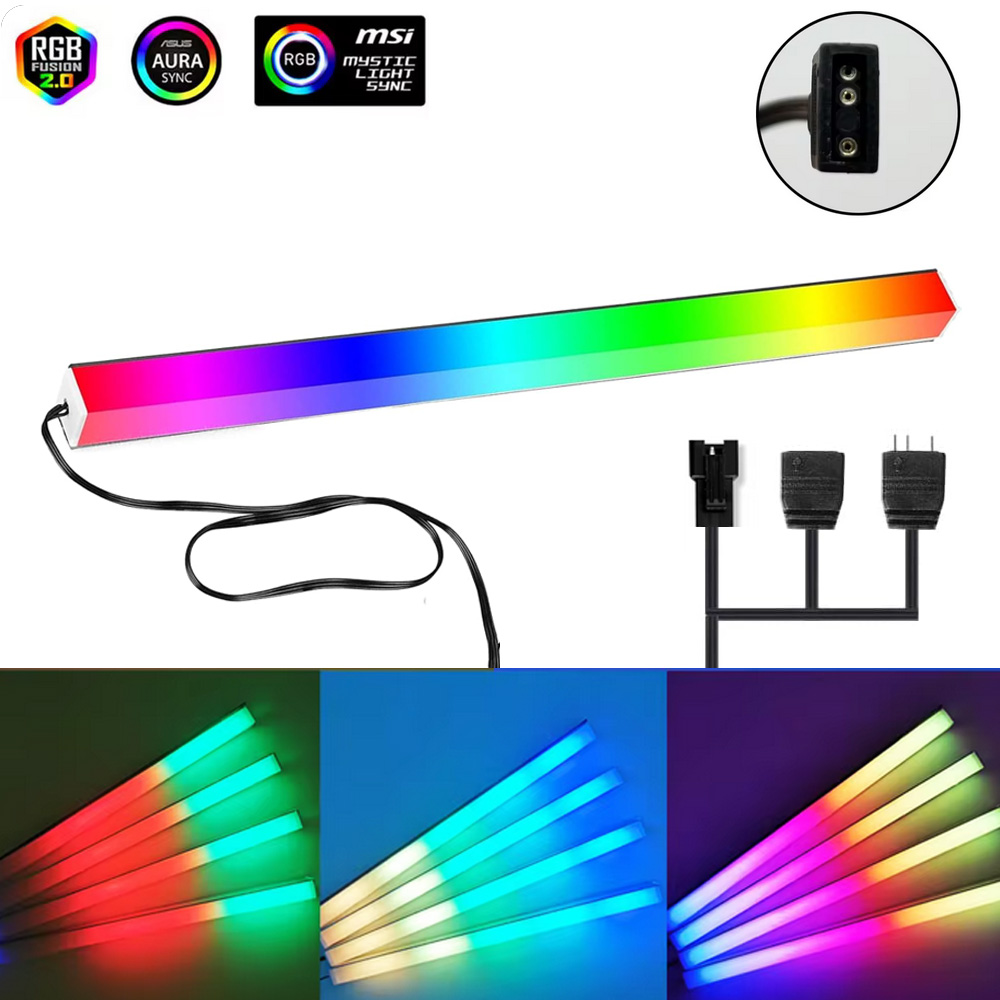 Asus Auraゲーミングケース用5V ARGB 3ピンヘ - Lighting Bolt Decor のレビューと価格