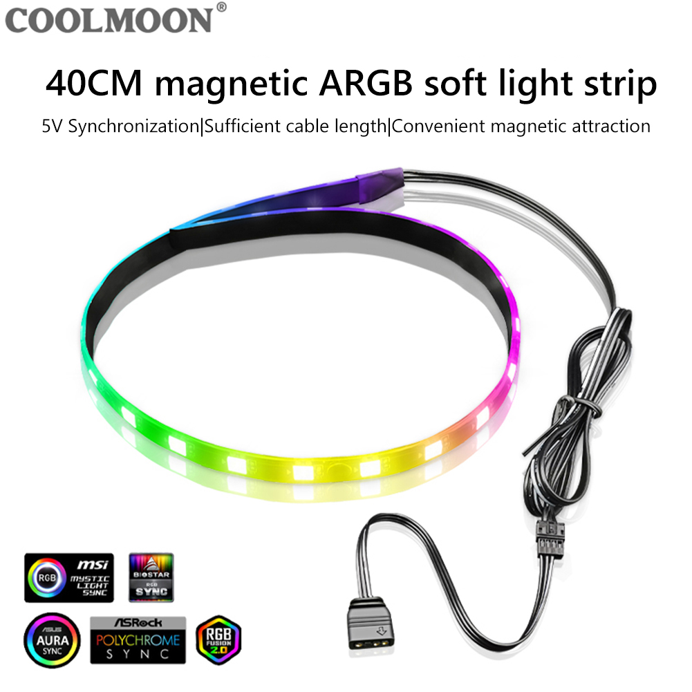 Coolmoon CM-LS40 5v argb pcケース - Lighting Bolt Decor のレビューと価格