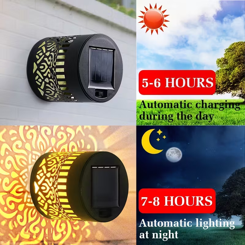 ソーラーLEDウォールライトマンダラプロジェクションランタン - Lighting Decor Ideas のレビューと価格