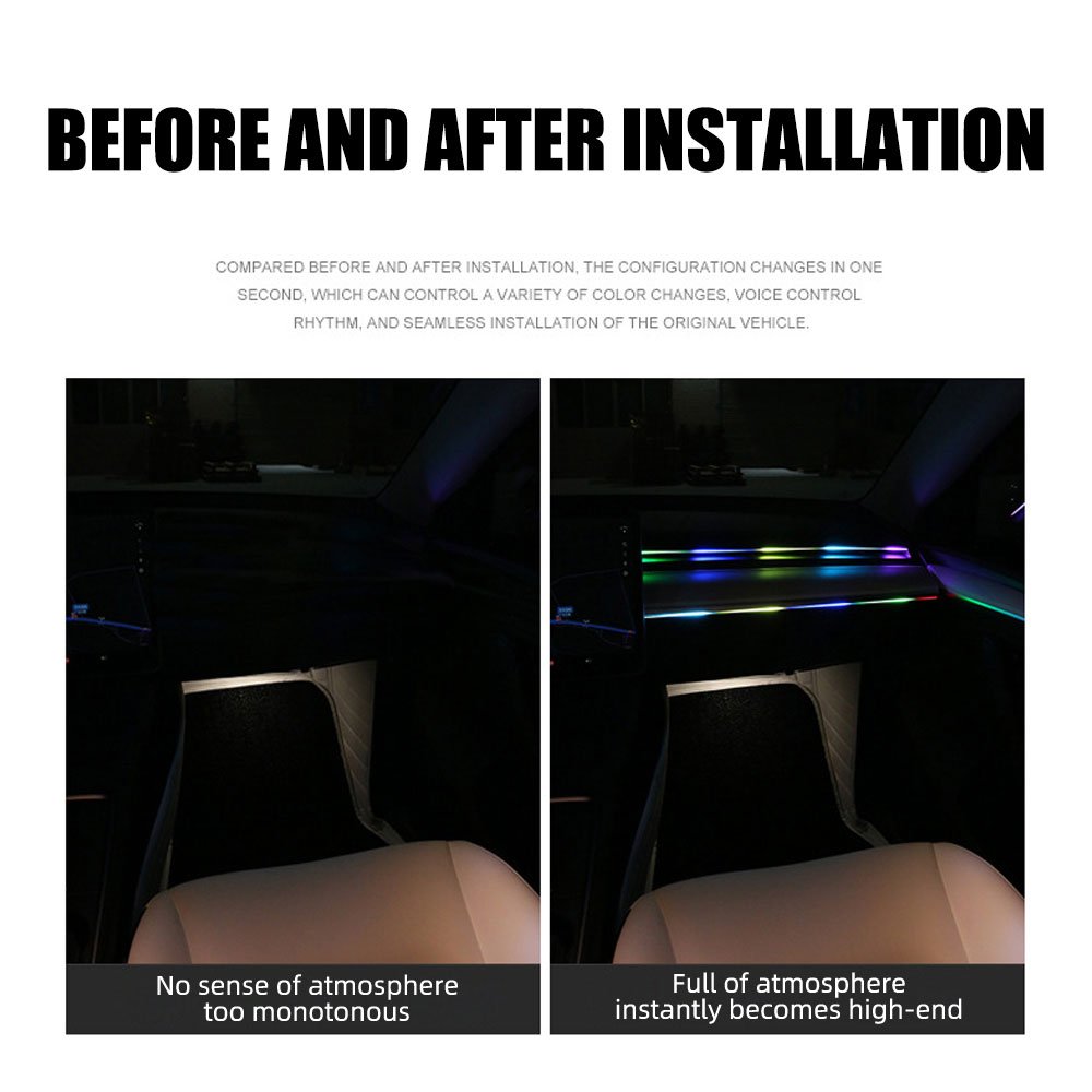 35/75/110/140cm LEDアンビエントライトスト - Lighting Bolt Decor のレビューと価格