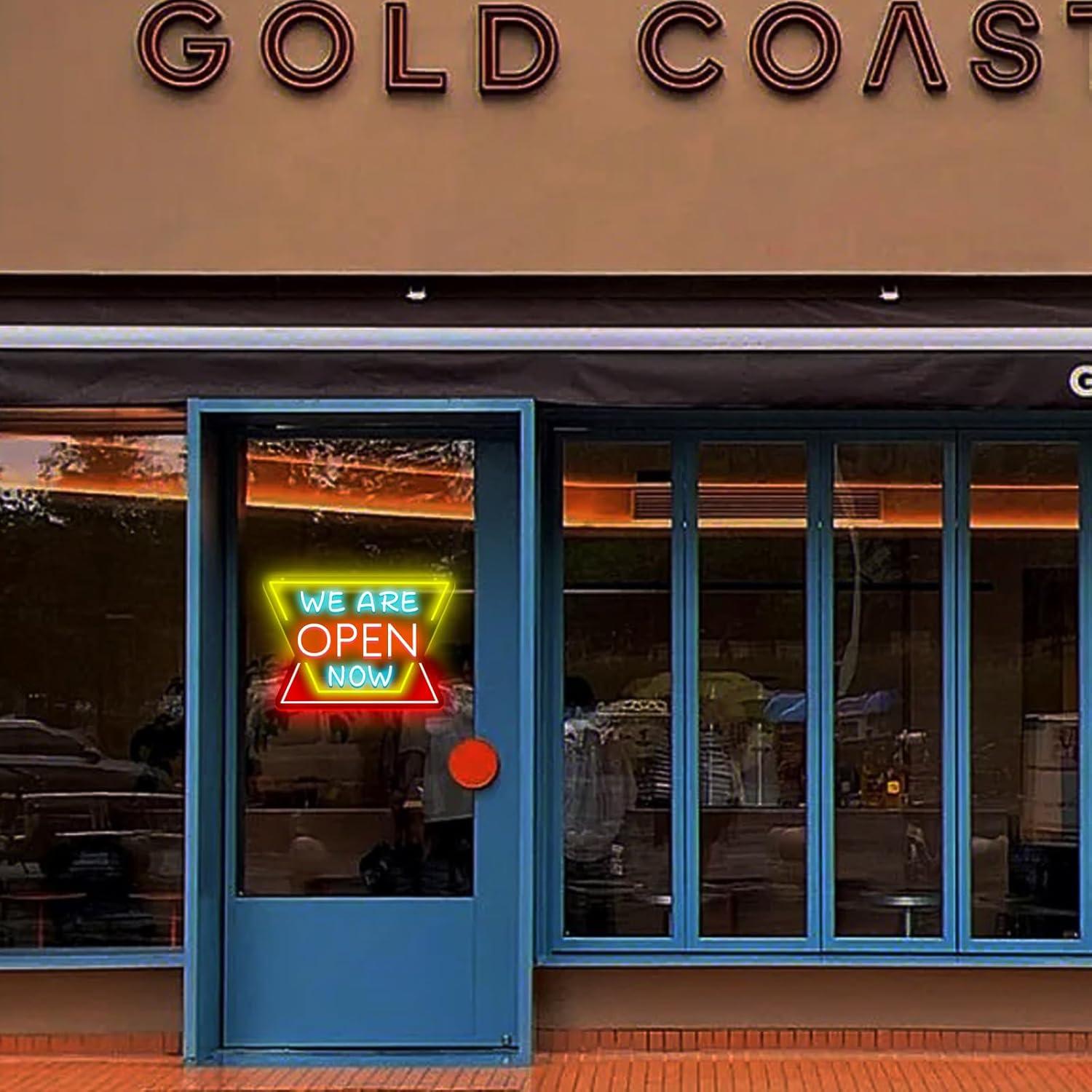 「We Are Open Now」ネオンサイン調光可能なLE - Restaurant Lighting Decoration のレビューと価格