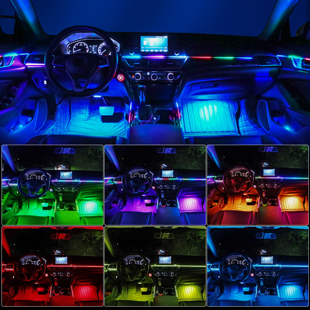 ユニバーサル Led 車のアンビエントライト RGB 64  - Lighting Bolt Decor のレビューと価格